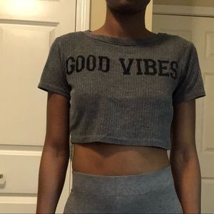 Good Vibes crop top